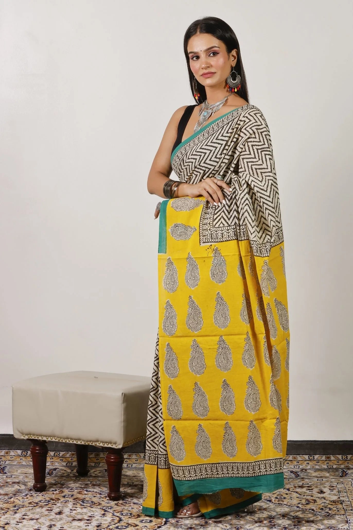 Mulmul Cotton Saree | Aakriti