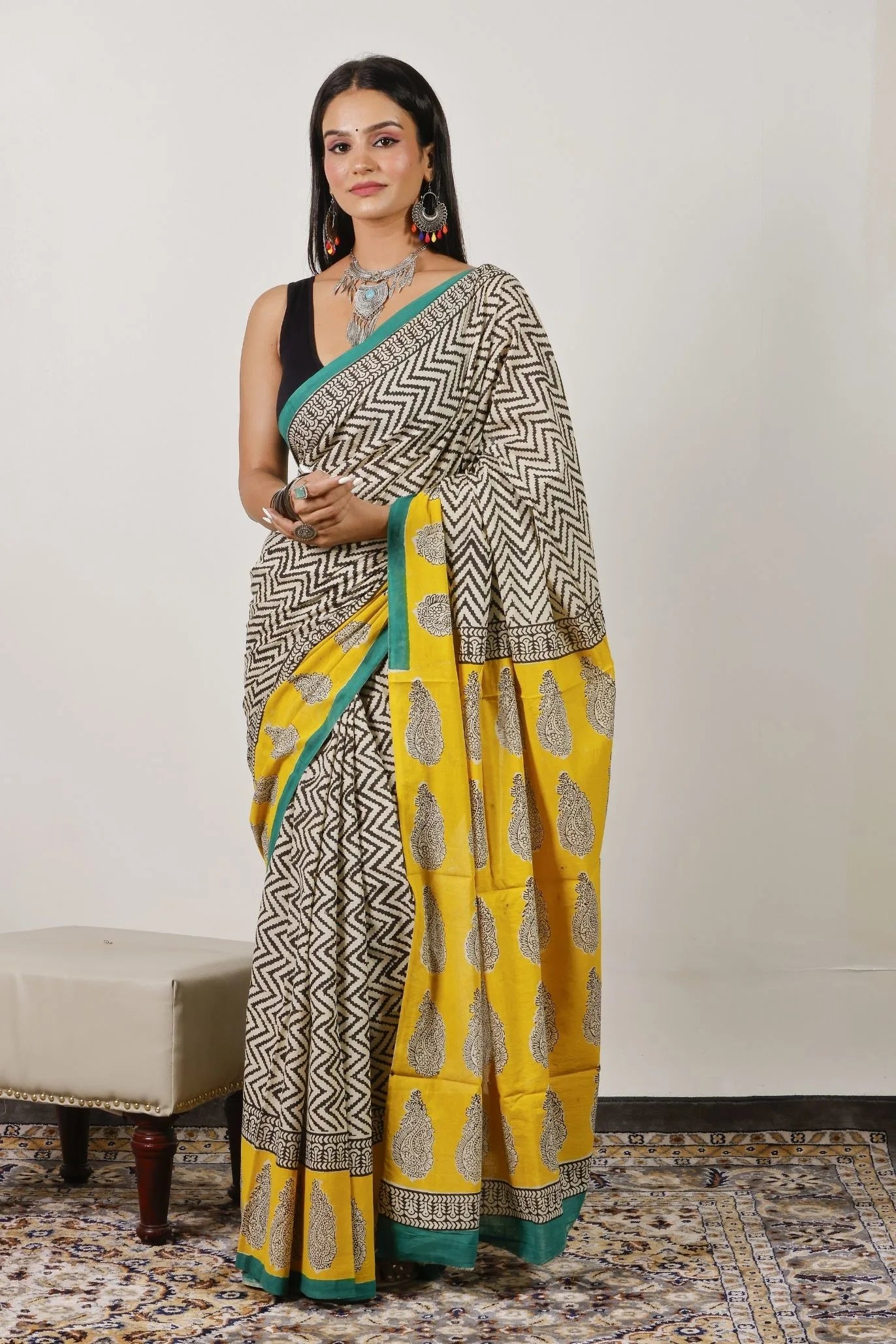 Mulmul Cotton Saree | Aakriti