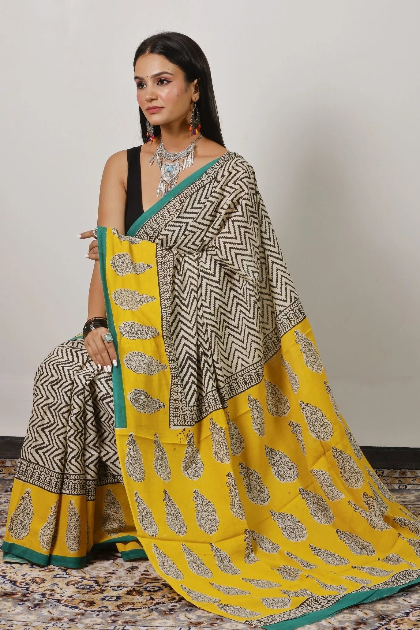 Mulmul Cotton Saree | Aakriti