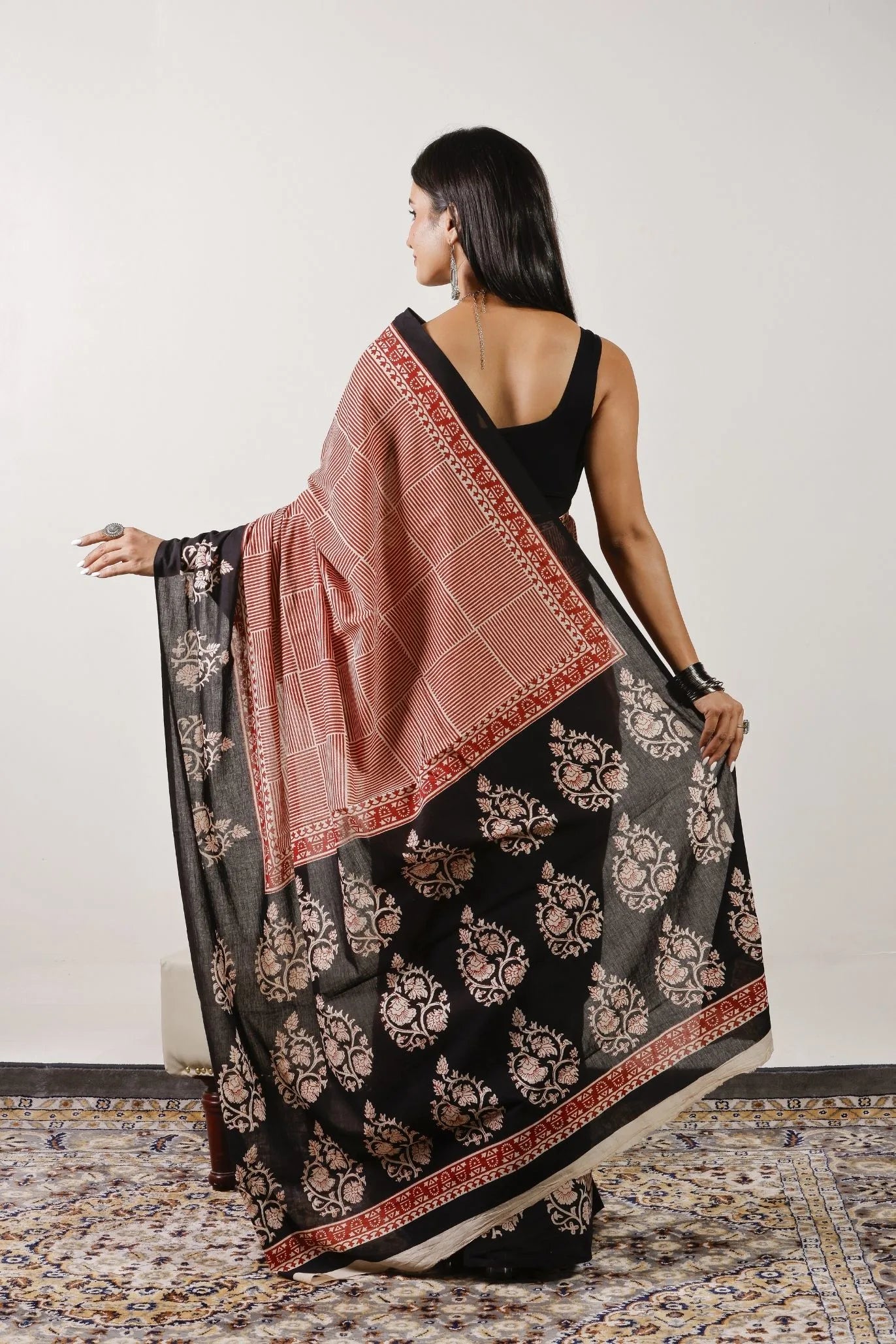 Mulmul Cotton Saree | Aarakt