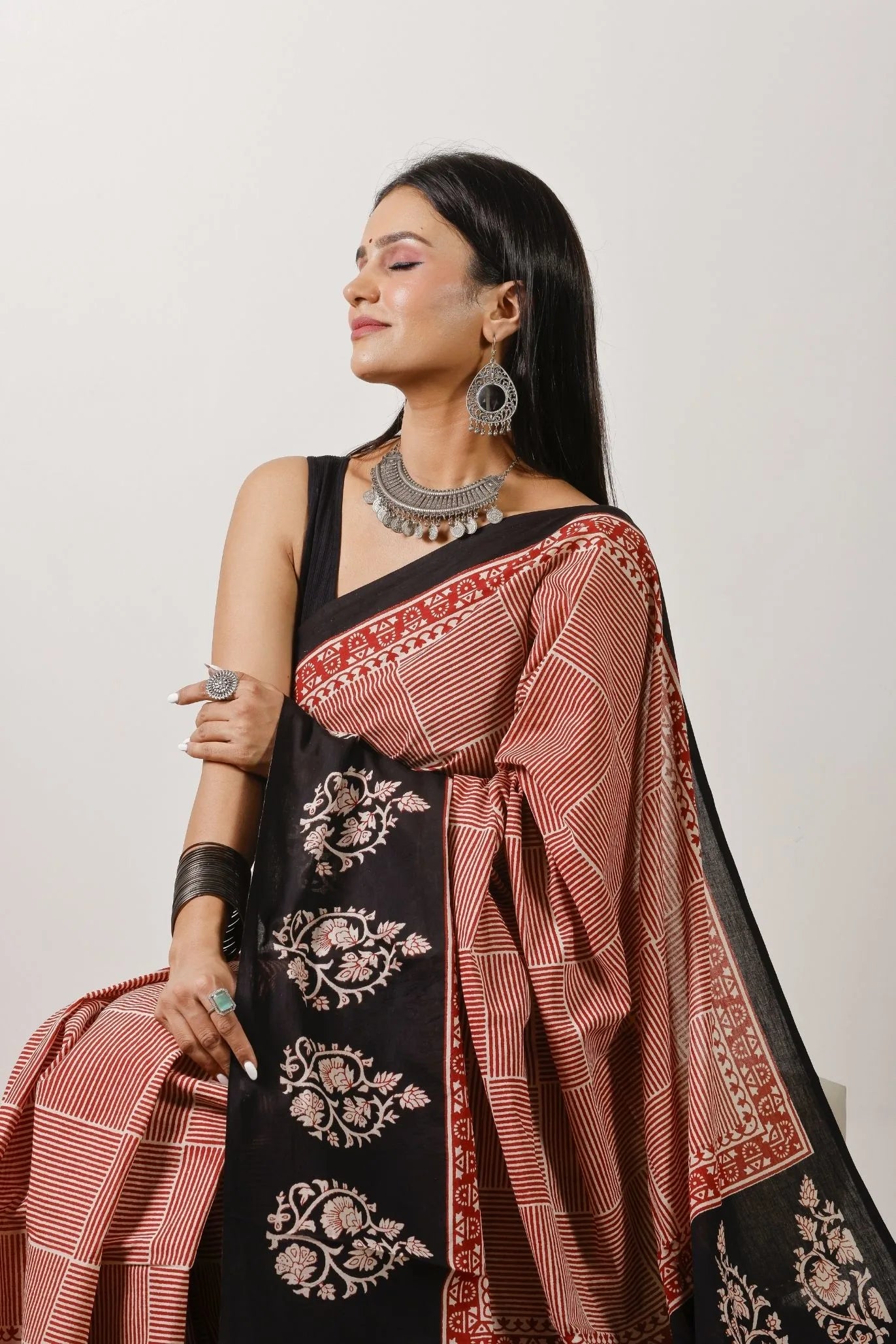 Mulmul Cotton Saree | Aarakt