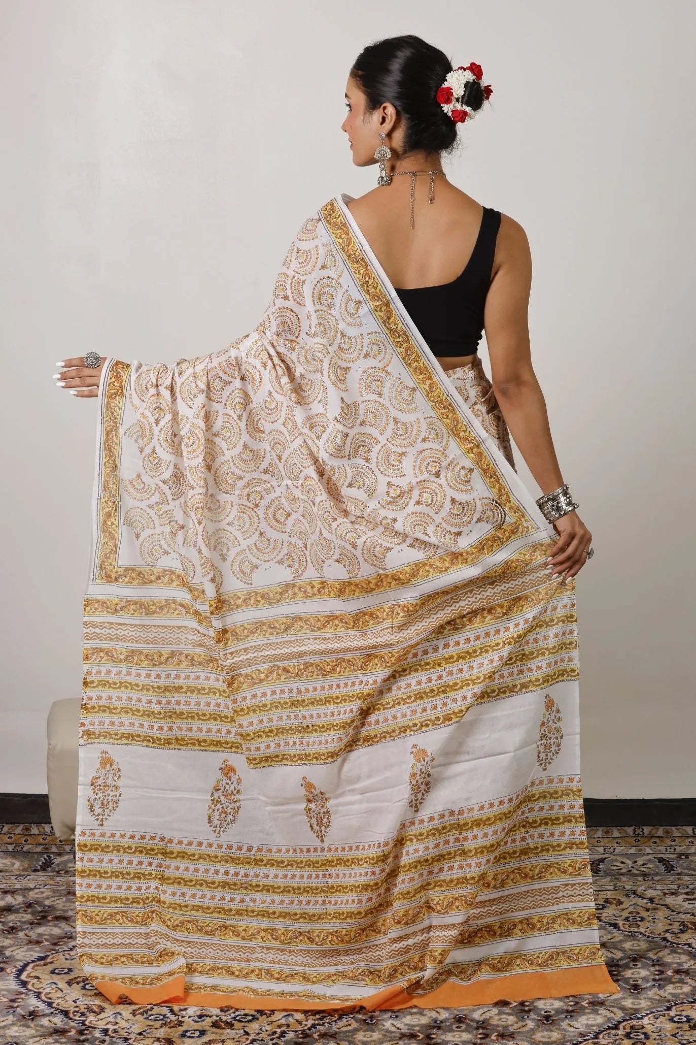 Mulmul Cotton Saree | Kanaka
