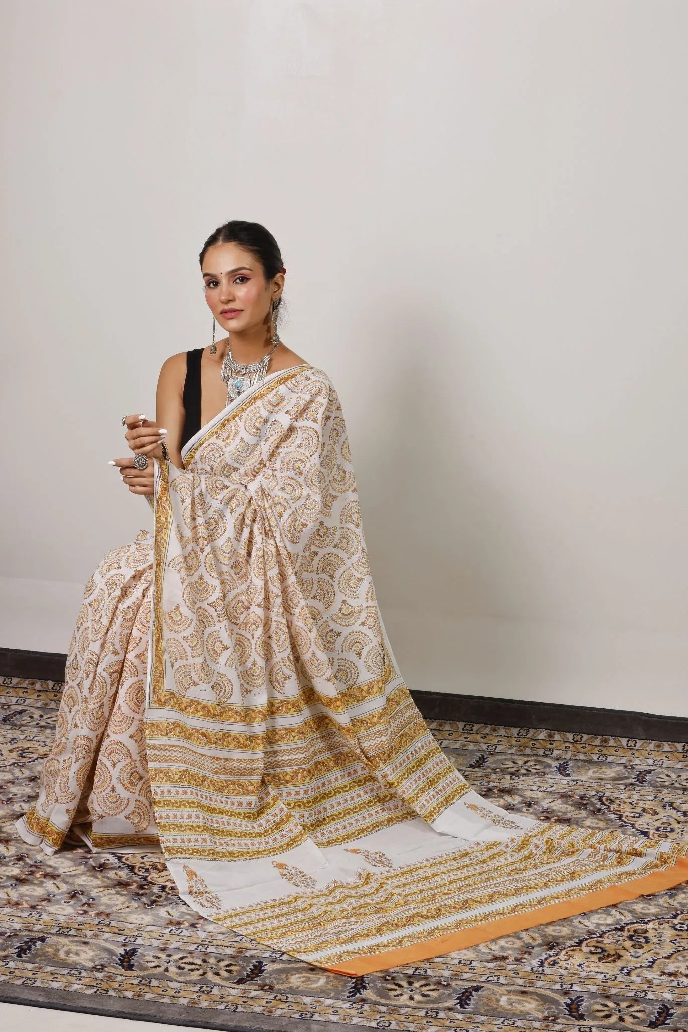 Mulmul Cotton Saree | Kanaka