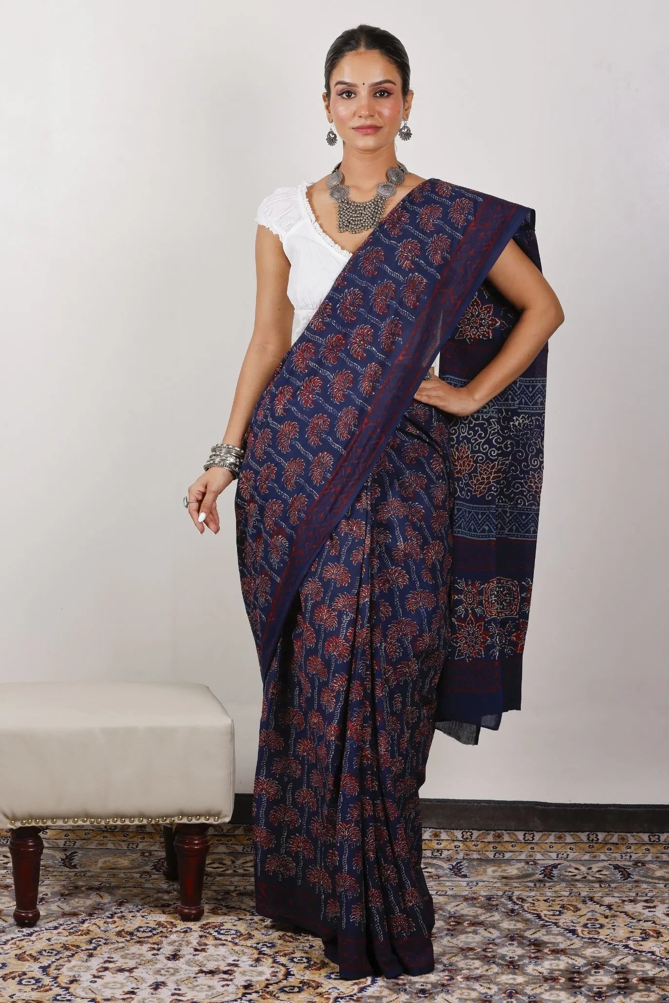 Mulmul Cotton Saree | Megha Malhar