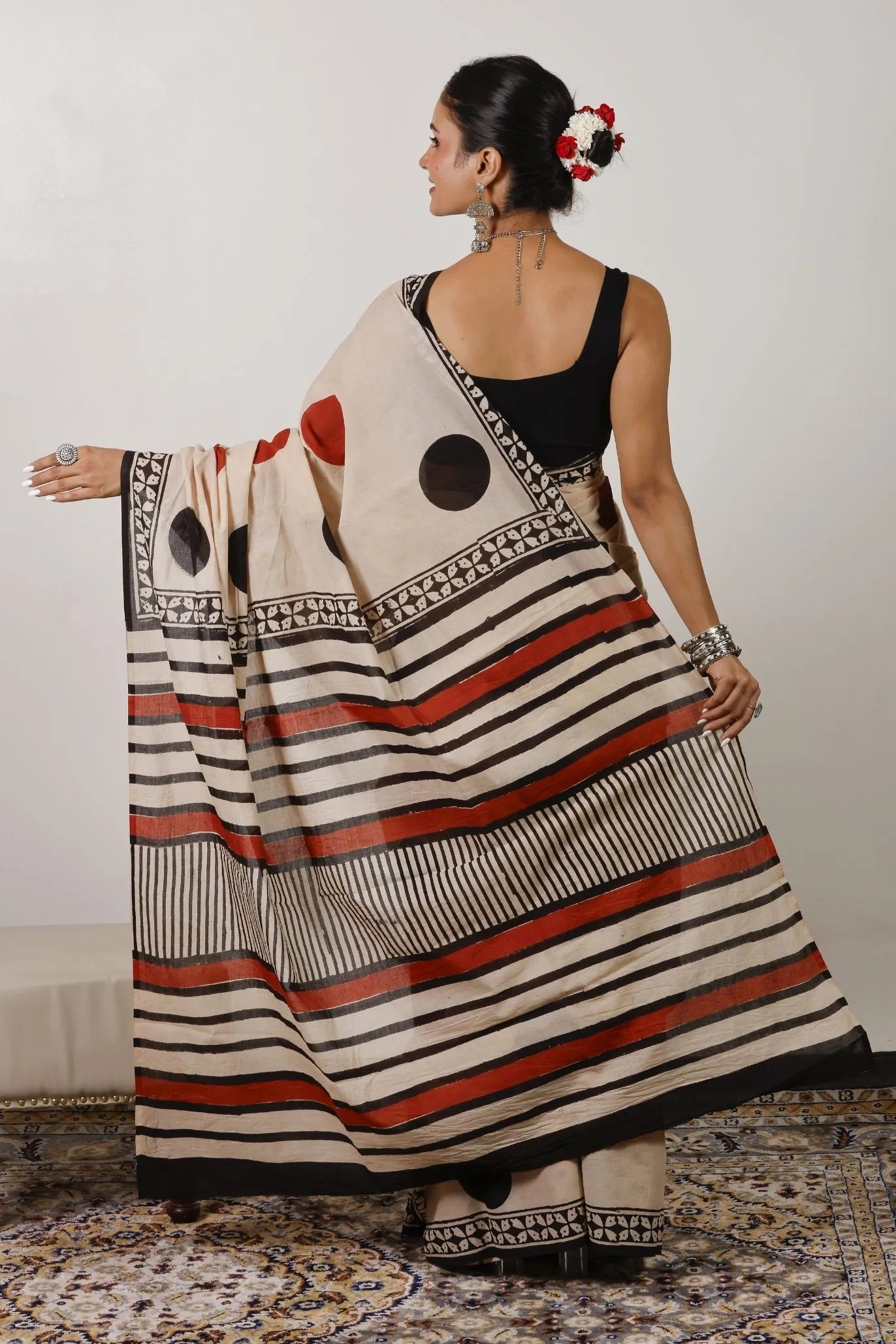 Mulmul Cotton Saree | Mudra