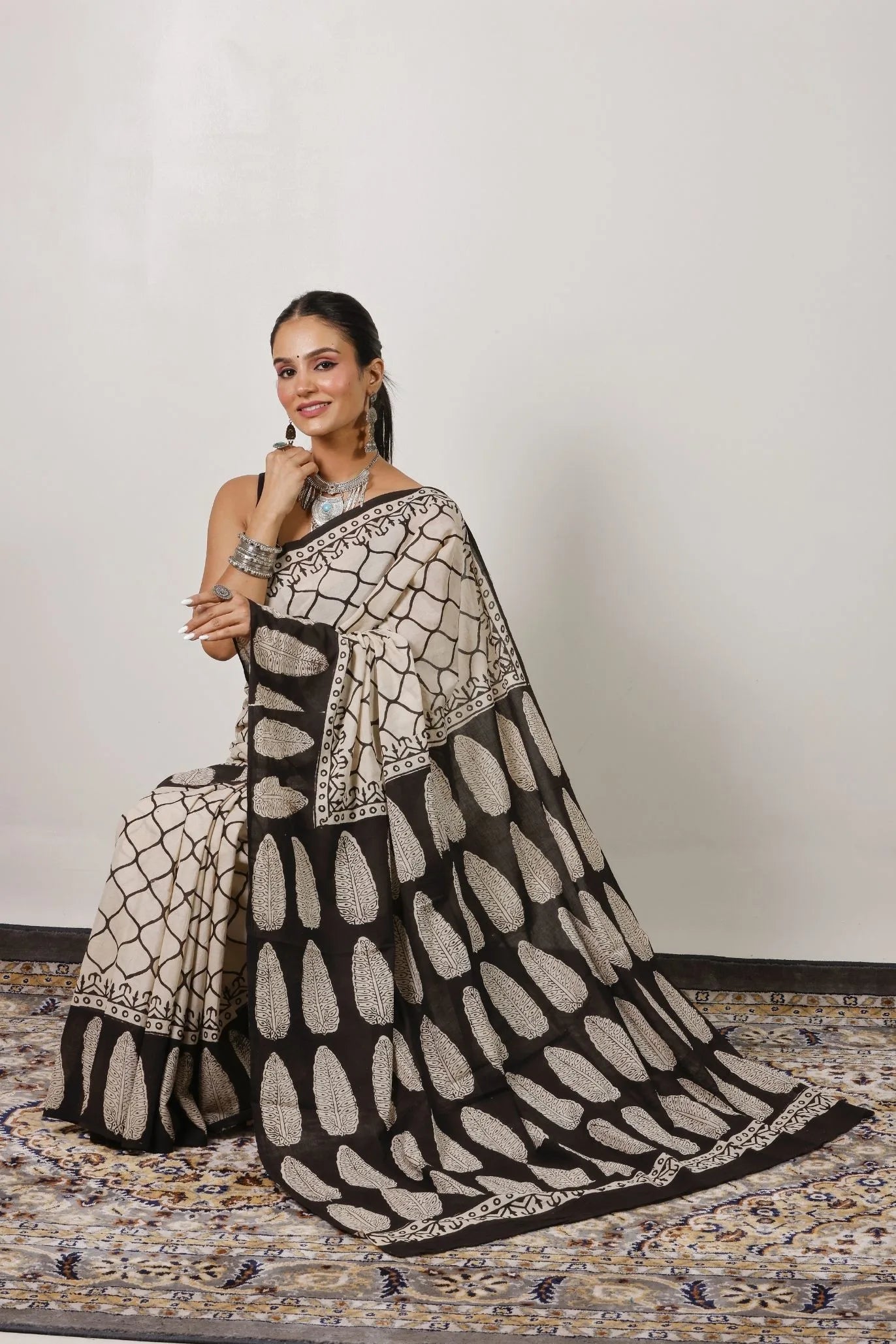 Mulmul Cotton Saree | Nisha-Bel