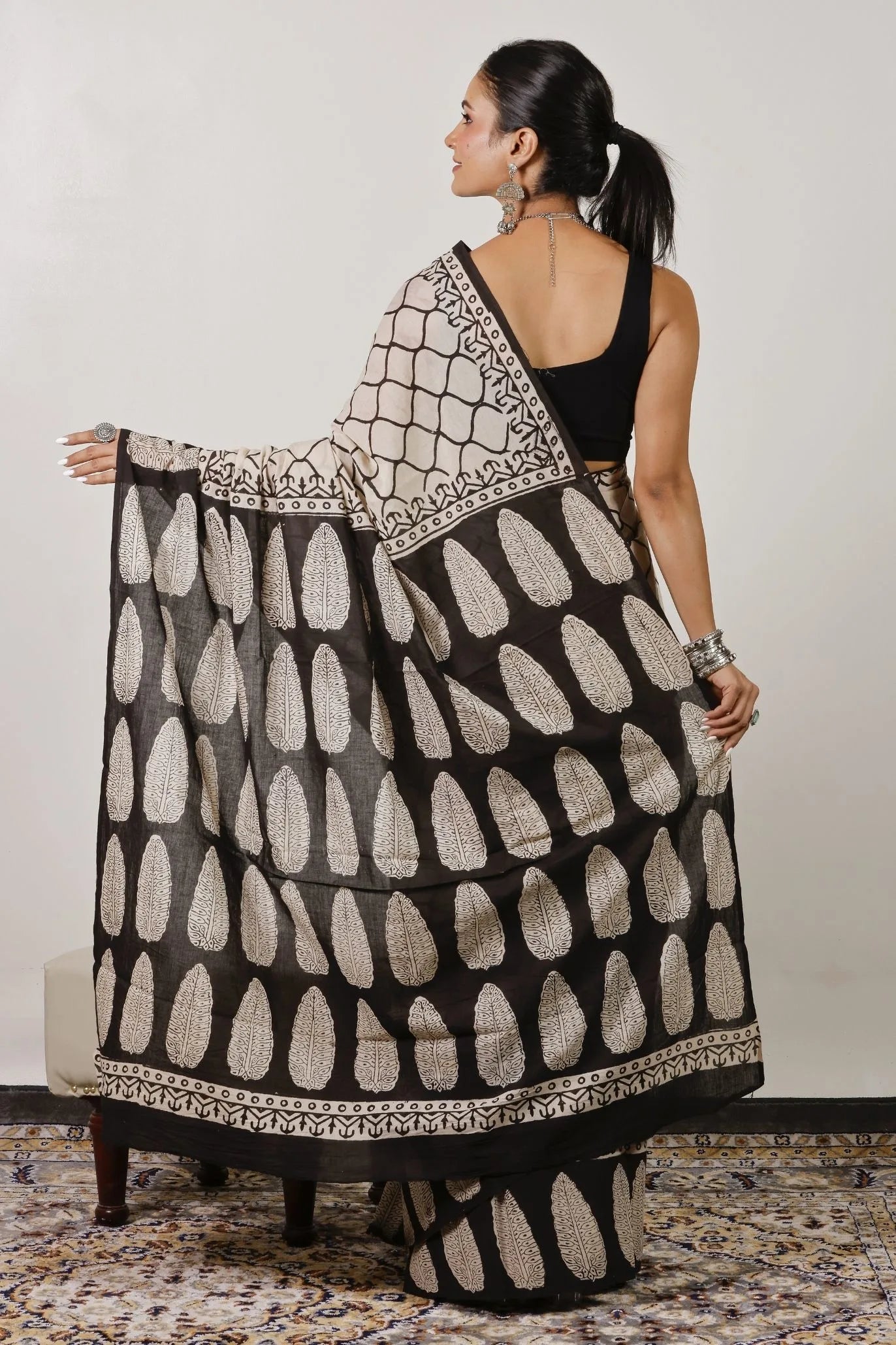Mulmul Cotton Saree | Nisha-Bel