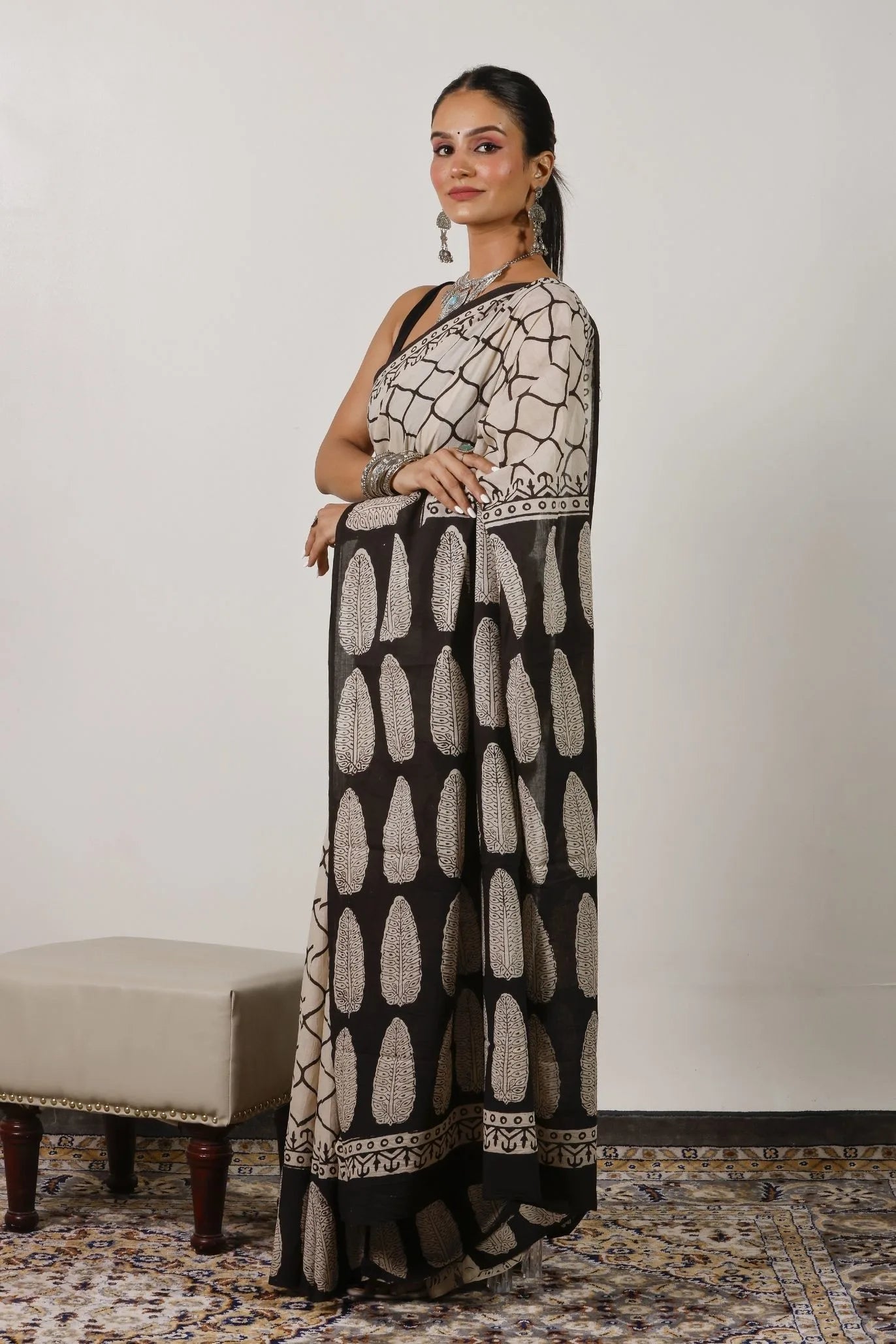 Mulmul Cotton Saree | Nisha-Bel