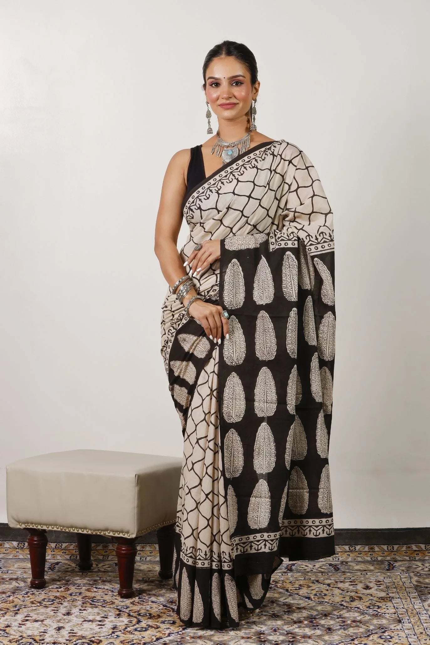 Mulmul Cotton Saree | Nisha-Bel