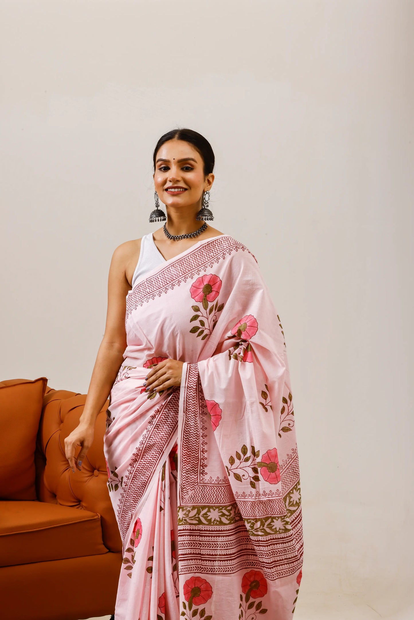 Pure Mulmul Cotton Saree | Gulaabo