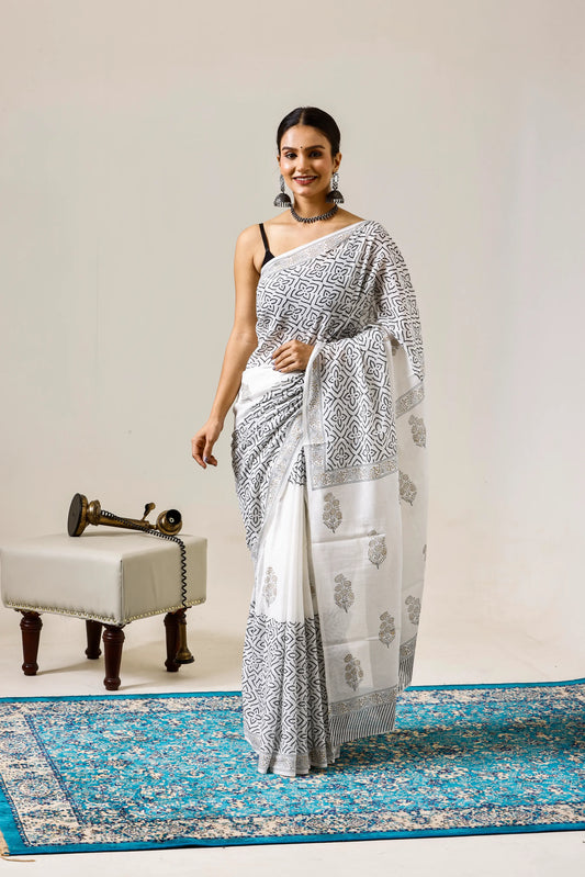 Pure Mulmul Cotton Saree | Naaz-e-Noor