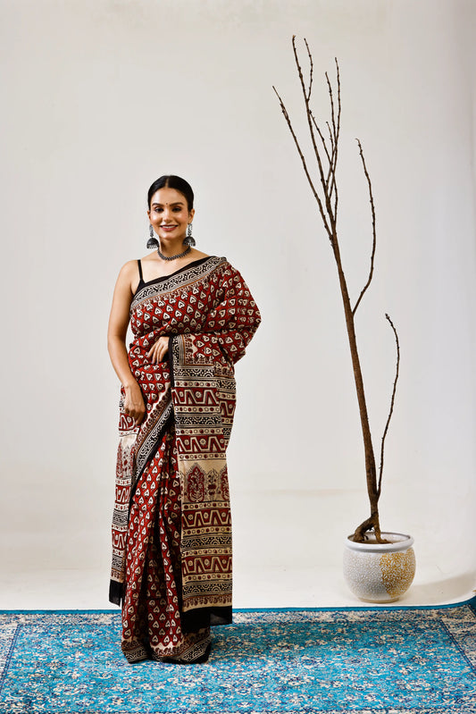 Pure Mulmul Cotton Saree | Dilruba