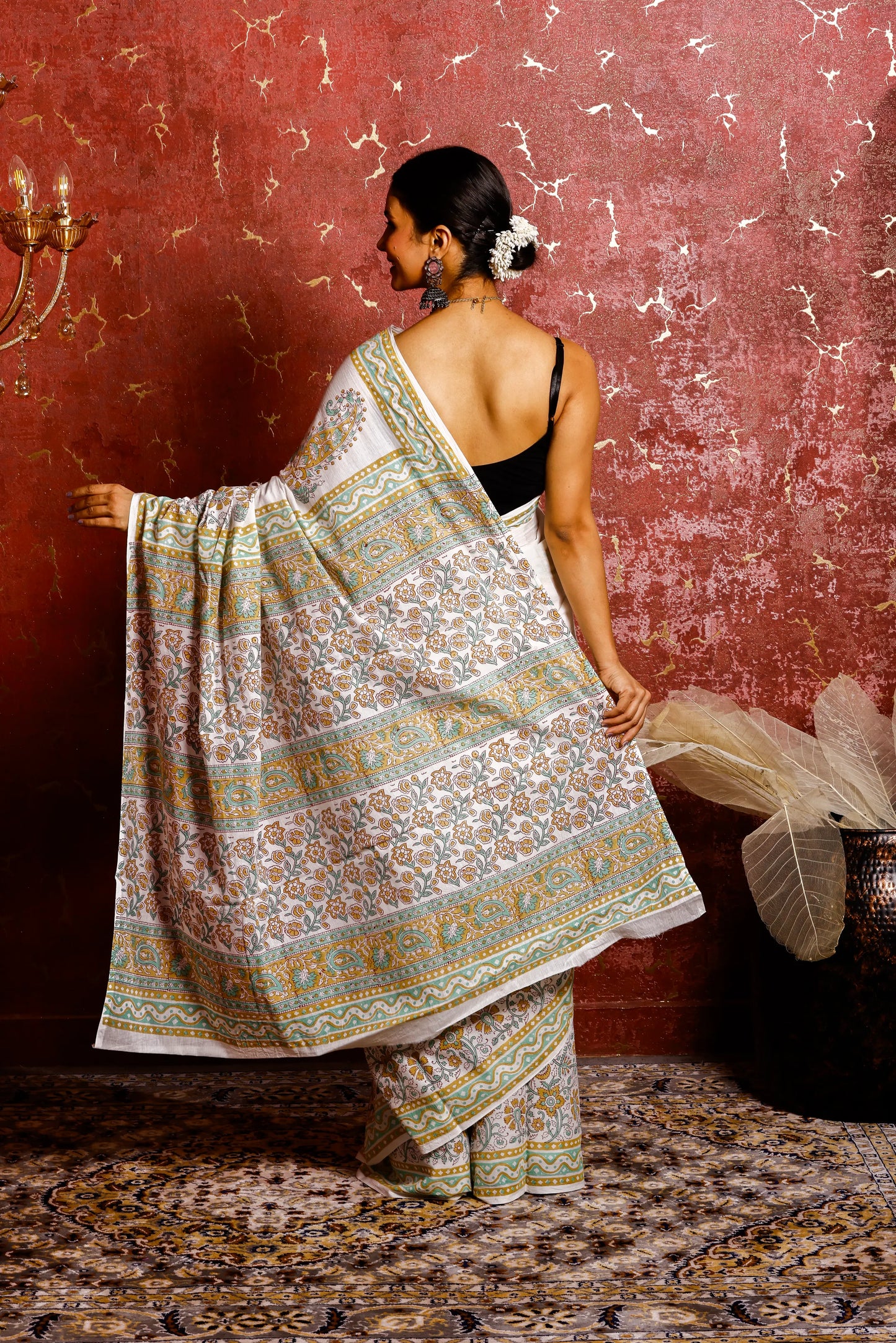 Pure Mulmul Cotton Saree | Basanti Bela
