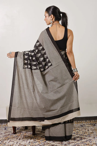 Mulmul Cotton Saree | Chaukor