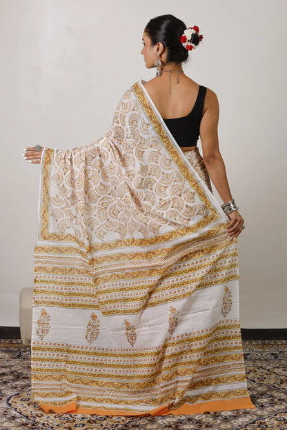 Mulmul Cotton Saree | Kanaka