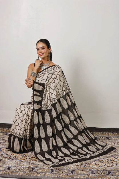 Mulmul Cotton Saree | Nisha-Bel