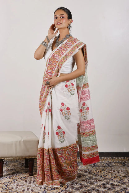 Mulmul Cotton Saree | Gulbahar